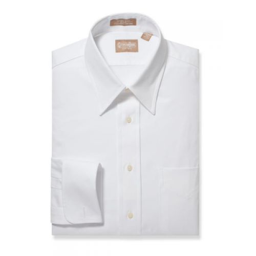 Gitman Point Collar Pinpoint Cotton French Cuff Dress Shirt